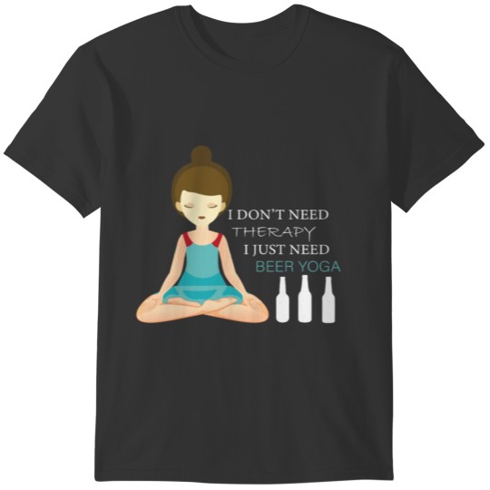Beer Yoga T-Shirt | Meditation Shirt T-shirt