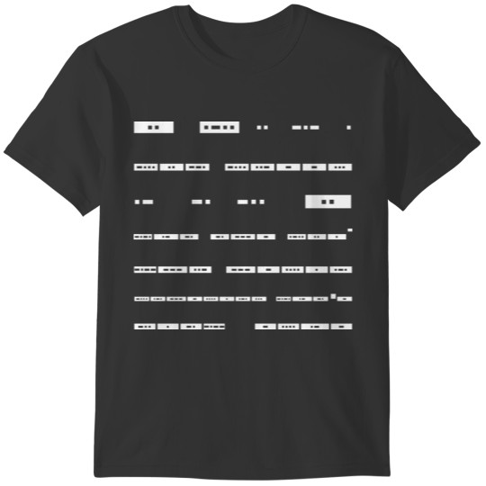 Morse Code - I Like Big Butts T-shirt