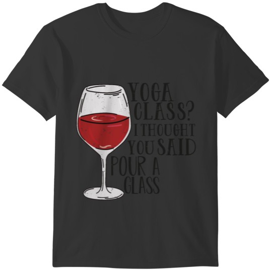 Wine Lover Design for a Yogi T-shirt