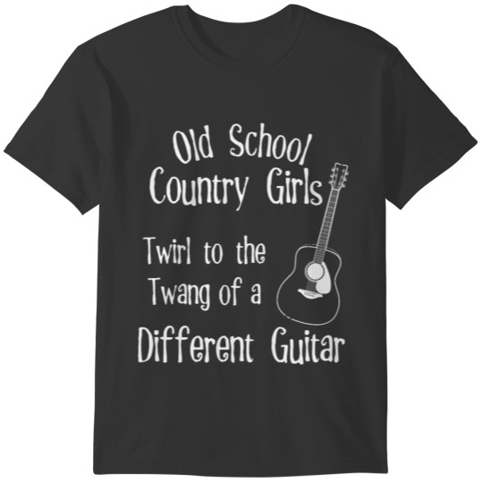 Old School Country Girls Funny Music Lovers Farm T-shirt