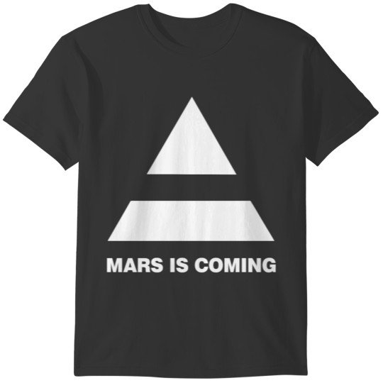 Mars Is Coming White Logo T-shirt