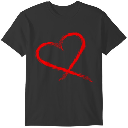 Red heart T-shirt