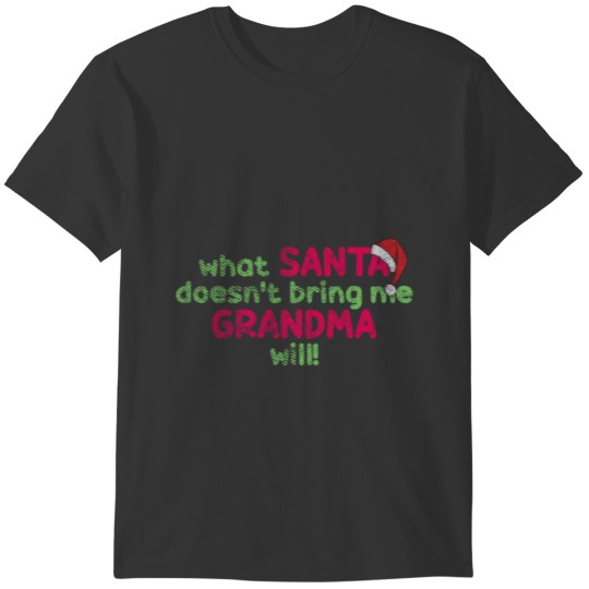 Santa Claus Grandma Santa Gift T-shirt