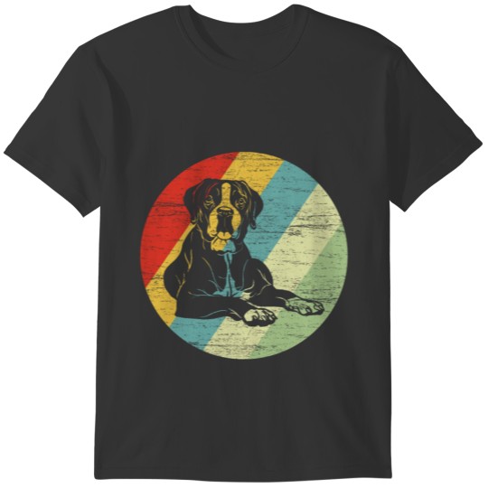 Boxer Retro dogs dog breed gift T-shirt