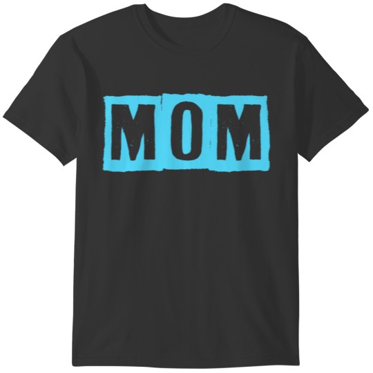 Mom blue squares T-shirt