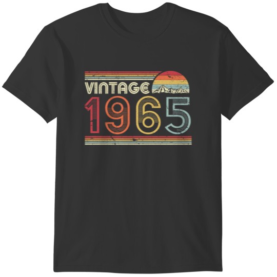 1965 Vintage Design, Birthday Gift Tee. Retro T-shirt