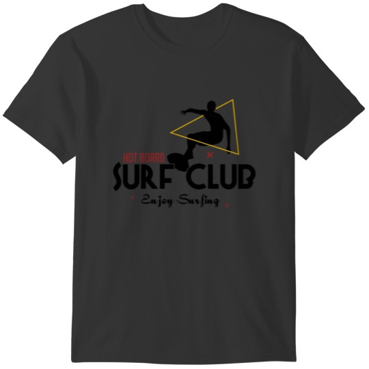 Hot Board Surf Club Enjoy Surfing Casual Clothings T-shirt