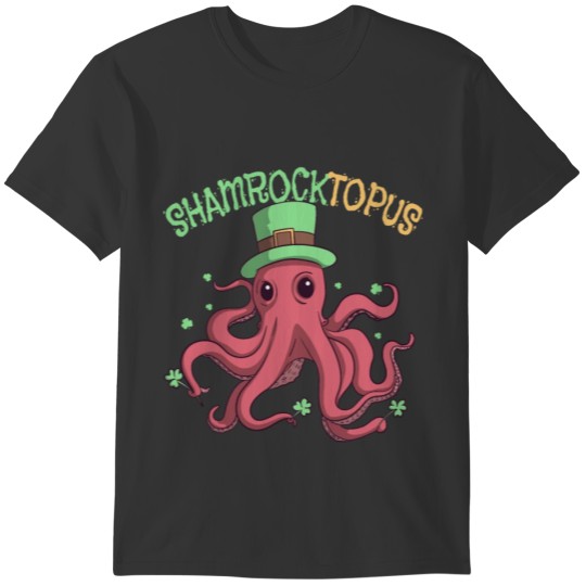 Shamrocktopus, St Patricks Day Octopus Wearing T-shirt