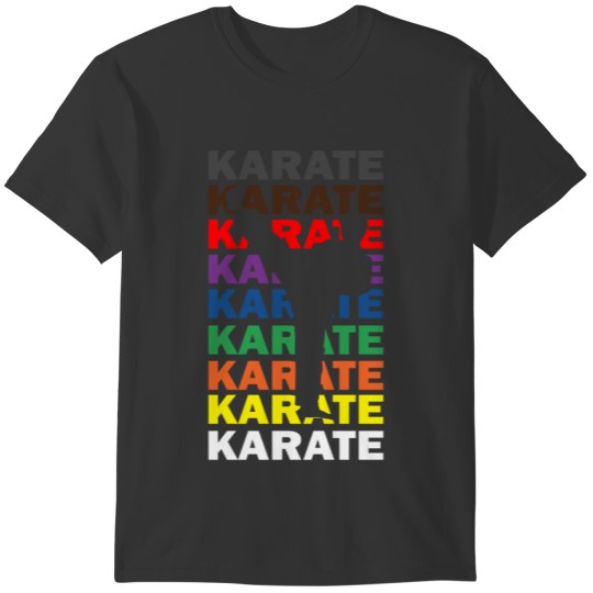 Karate Belt Color Gift I Combat Sports Martial Art T-shirt
