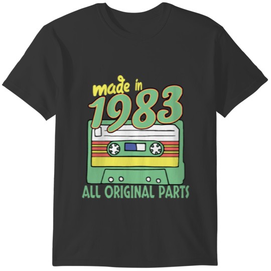 Made in 37th birthday gift T-shirt