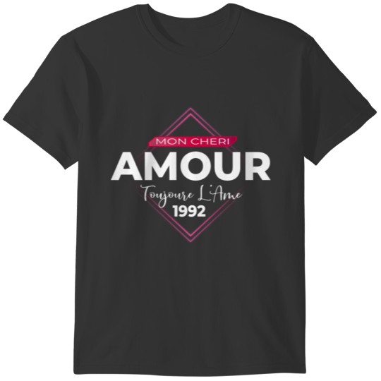 Mon Cherie Amour Toujours L'Ame 1992 Romantic Vale T-shirt