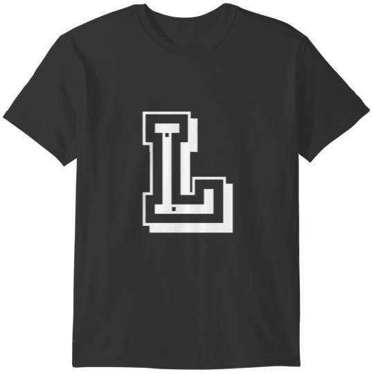 Letter L in college font University T-shirt