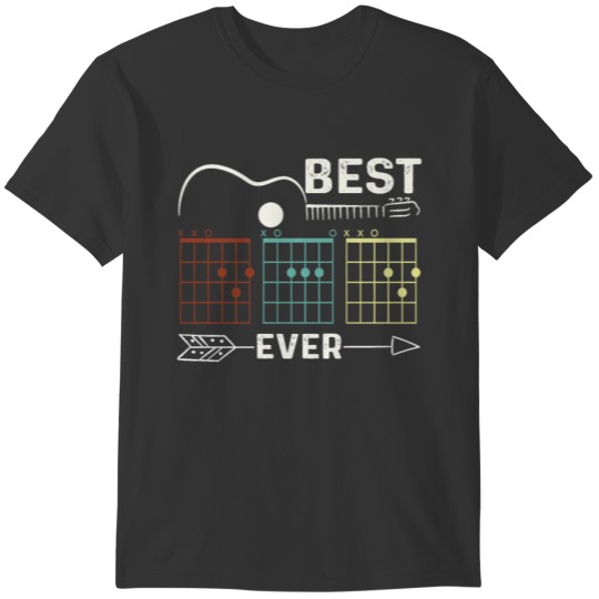 Classic Guitarist Guitar Dad Chord Acoustic T-shirt
