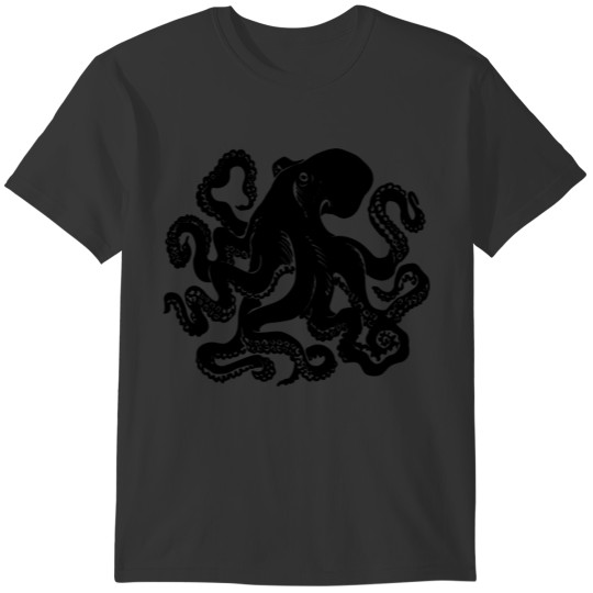 Octopus - Black Octopus T-shirt