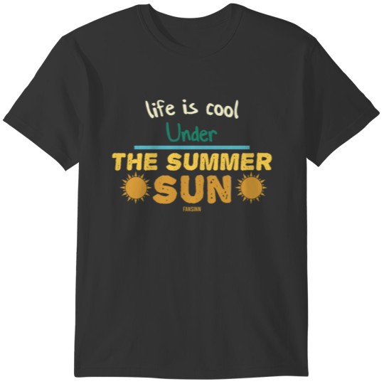 Summer sun holiday sea beach gift T-shirt