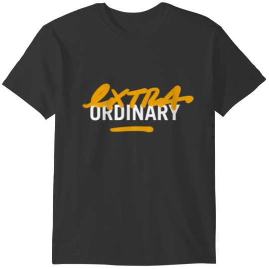 Extra Ordinary Yellow Orange Graffiti Streetwear T-shirt