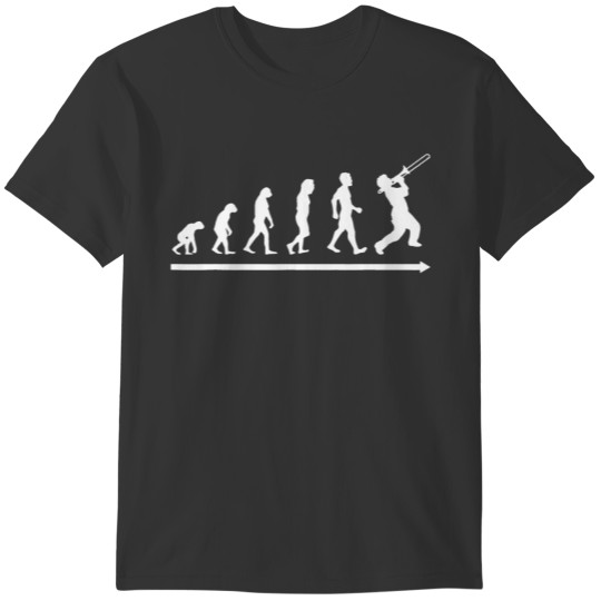 Trombone Player Evolution Funny Gift Trombone T-shirt