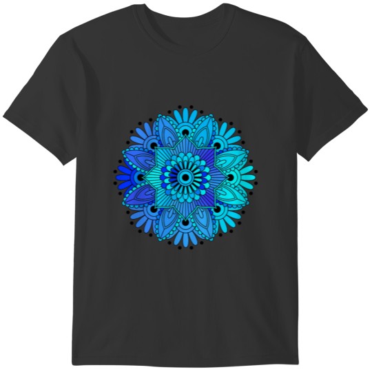 Blue mandala T-shirt