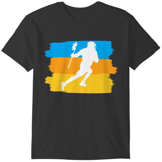 lacrosse sport vintage design T-shirt