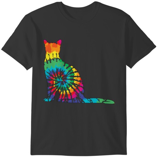 Tie Dye Cat T-shirt