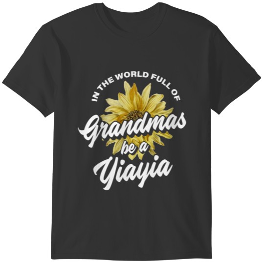 Grandma Grandmother Sunflower Gift Idea T-shirt