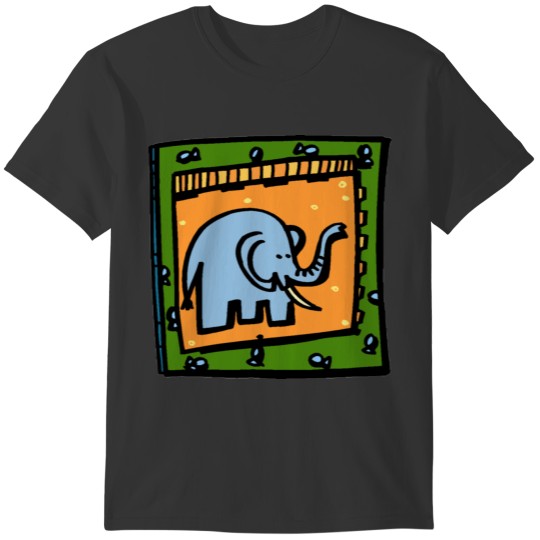 Retro 90s Elephant Graphic - Bright / Cartoony T-shirt