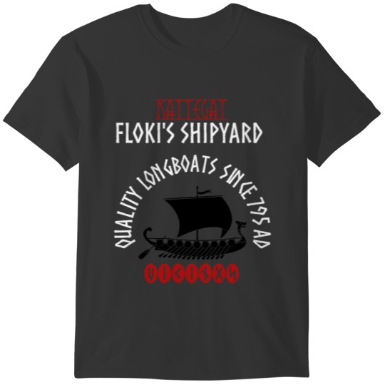 Viking Kattegat Floki's Shipyard NorseIvarThe Bone T-shirt
