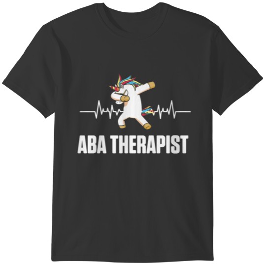 ABA Therapist Heartbeat Behavior Analyst Autism T-shirt