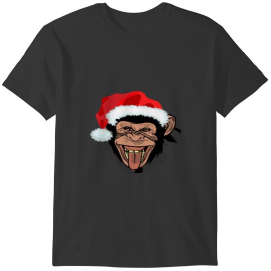 Christmas Funny Monkey T-Shirt T-shirt
