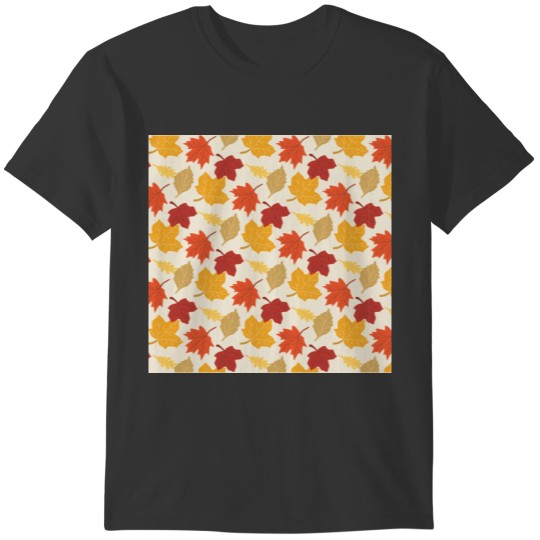 Autumn Maple Pattern Cute Fall Leaves T-shirt