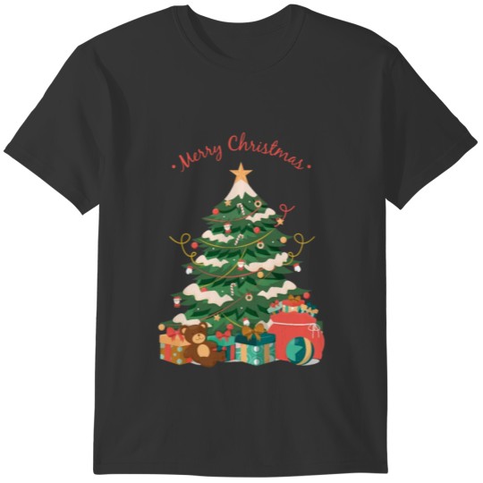 Merry Christmas Christmastree Santa Claus Winter T-shirt