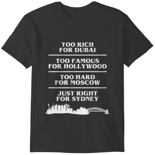 Just right for Sydney T-shirt