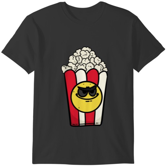 Popcorn Bad Face Funny T-shirt