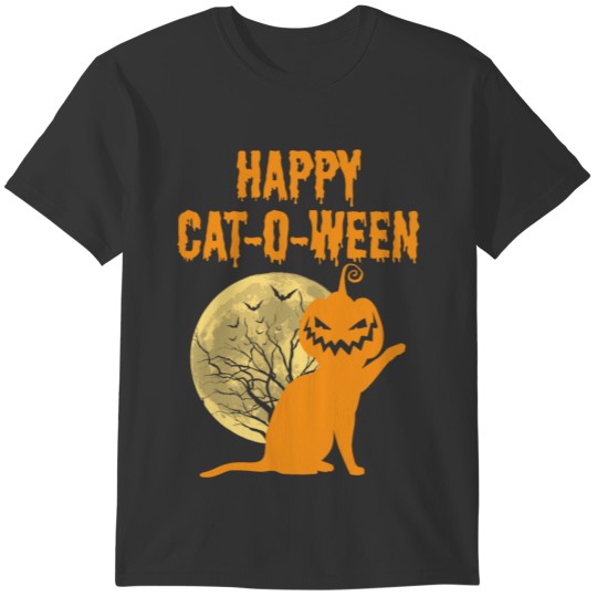 Halloween Happy Cat O Ween Cat Lover, Cat Mom Gift T-shirt