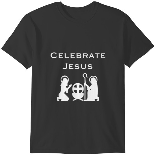 Christian Christmas Design - Celebrate Jesus - T-shirt