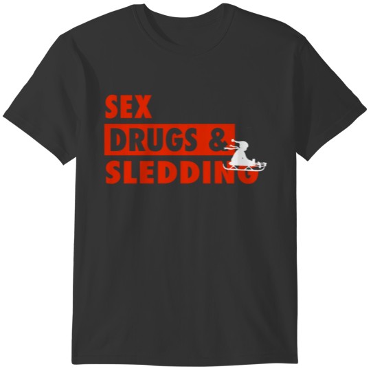 Funny Sledding Gift Idea T-shirt