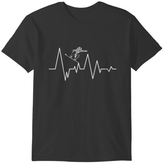 Snowboarding Pulse Rate Sports Snowboard Gift T-shirt