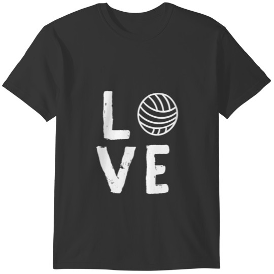 Love volleyball player gift volleyball sport team T-shirt
