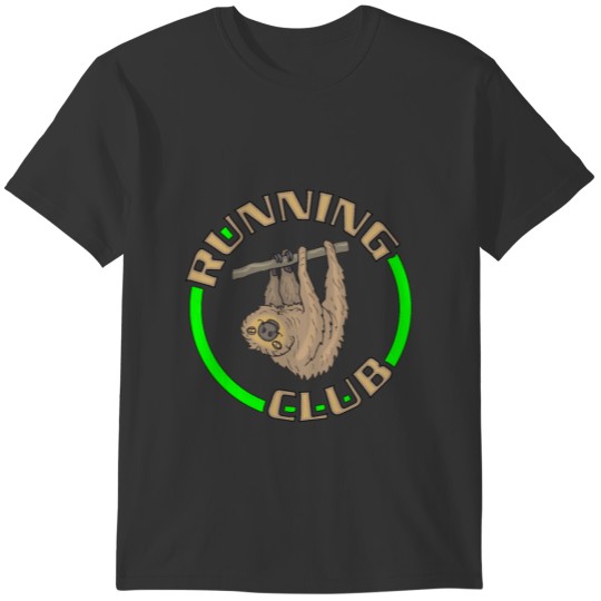 running club black T-shirt