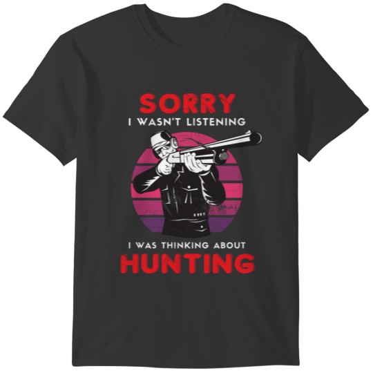 Hunting Animal Hunter Distressed Vintage Retro T-shirt