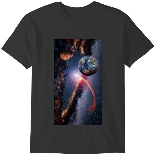 Star planet Consumed by Black Hole T-shirt