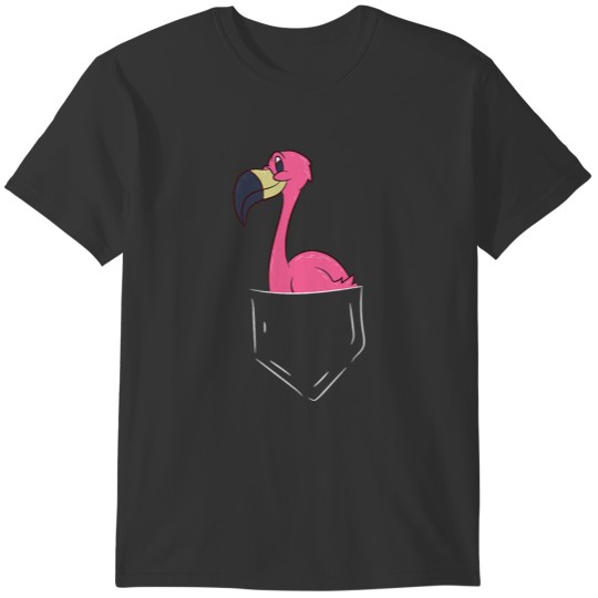 Pink Flamingo In The Pocket Flamingo In Pocket T-shirt