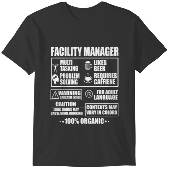 Facility Manager T-shirt