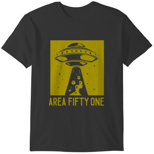 Area Fifty One UFO Alien Geek Nerd Space Star Gift T-shirt