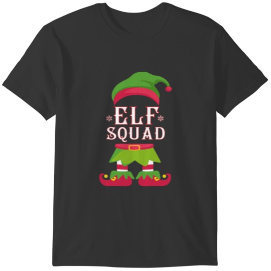 Elf Squad Shirt Funny Christmas Elf Gift Tee Shirt T-shirt