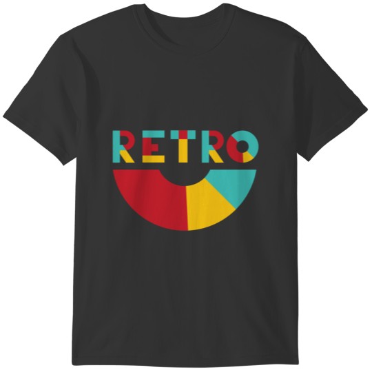 Retro Red Yellow & Green Design 2 T-shirt