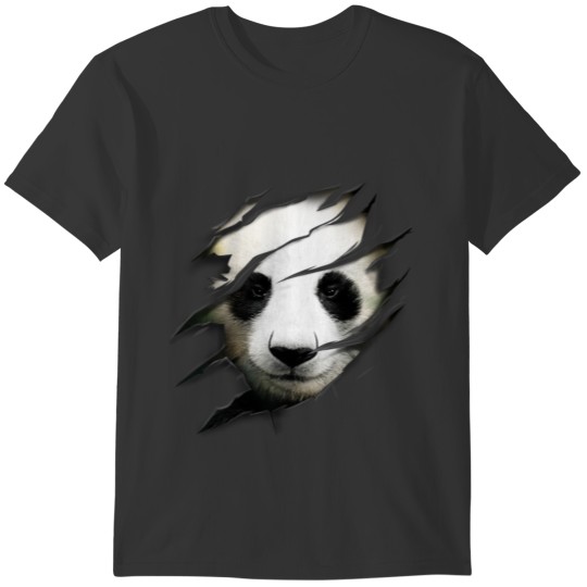 3D Panda Cute Vibes Face T-shirt