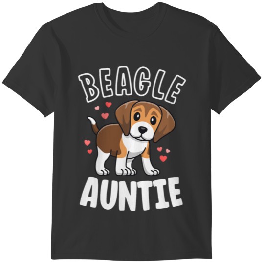 Beagle Aunt Dog Love My Beagle Auntie Women T-shirt