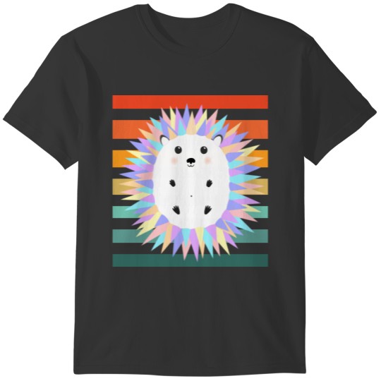 Colorful Hedgehog in the Sunset T-shirt