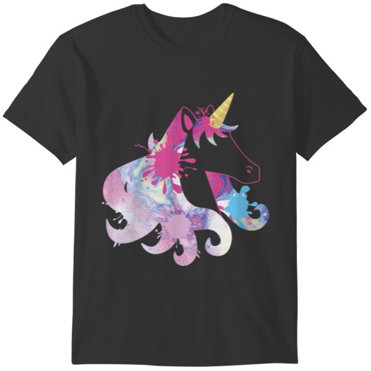 Purple Unicorn Gift Colorful Unicorn Lover T-shirt